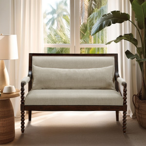Philippe Loveseat - Morocco Brown/Taupe
