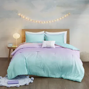 Mi Zone Glimmer Metallic Glitter Printed Reversible Comforter Set