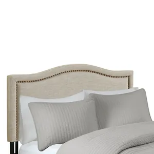 Nadine Queen Upholstery Headboard - Natural
