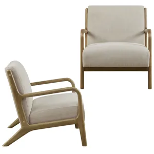 Novak Lounge Chair Set of 2 - Cream