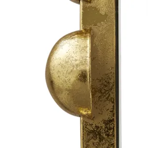 Marlowe 27\" Medium Decorative Round Wall Mirror with Beaded Metal Frame - Gold