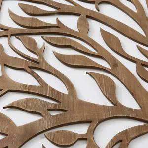Madison Park Birch Botanical Two-tone Wood Panel Wall Décor Set