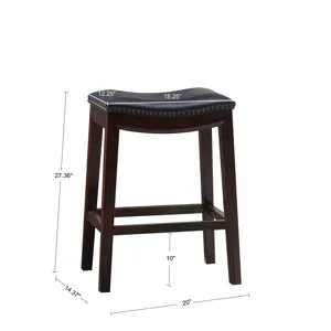 Belfast Saddle Counter Stool - Navy