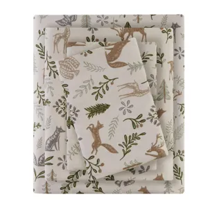 True North by Sleep Philosophy Cozy Cotton Flannel Printed Sheet Set