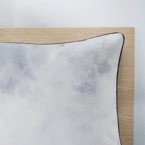 Cassiopeia King/California King Watercolor Tie Dye Printed Comforter Set with Throw Pillow - Charcoa