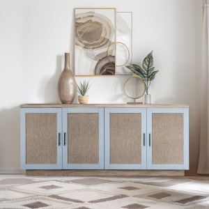 Mattie Accent Cabinet - Wheat/Grey