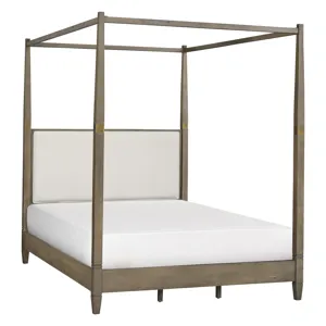 Baylor Canopy Bed Queen - Brown