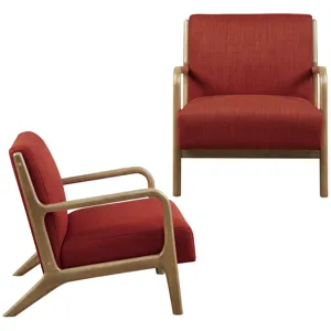 Novak Lounge Chair Set of 2 - Spice