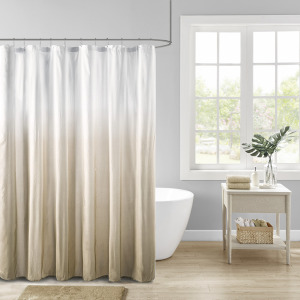 Madison Park Ara Ombre Printed Seersucker Shower Curtain