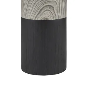 Nicolo Textured Ceramic Table Lamp - Black