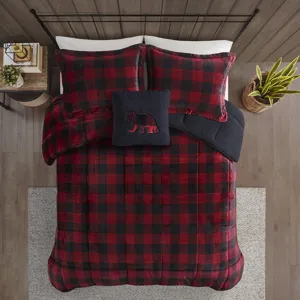 Woolrich Alton Plush to Sherpa Down Alternative Comforter Set