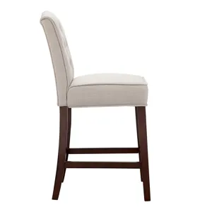 Marian Tufted Counter Stool - Tan