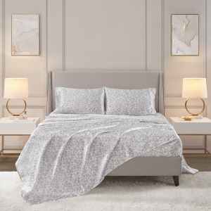Madison Park Essentials Printed Satin Sheet Set