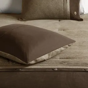 Madison Park Boone 7 Piece Faux Suede Comforter Set