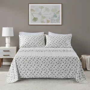 True North by Sleep Philosophy Cozy Cotton Flannel Printed Sheet Set