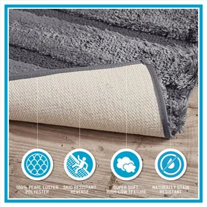 Madison Park Tufted Pearl Channel Rug