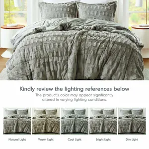 Madison Park Gia Faux Fur Comforter Mini Set
