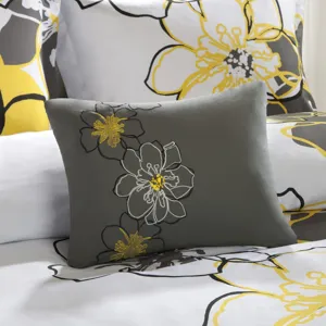 Allison Full/Queen Floral Comforter Set - Yellow