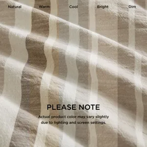 Harbor House Blue Ellery Shower Curtain - Natural