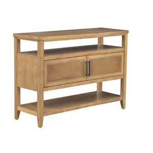Naomi 2 Door Storage Console Table - Honey