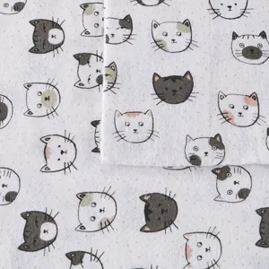 Intelligent Design Cozy Soft Cotton Flannel Printed Sheet Set