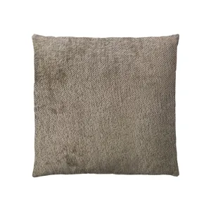 Ava Solid Square Pillow - Dark Taupe