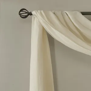 Madison Park Harper Solid Crushed Scarf Sheer