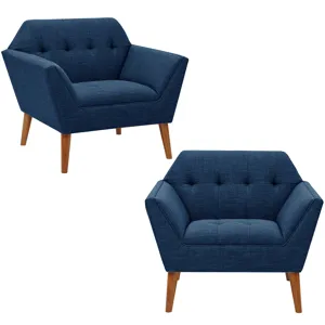 Newport Lounge Chair Set of 2 - Blue