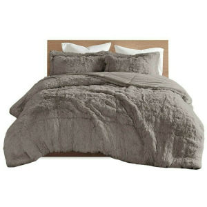 Malea King/Cal King Shaggy Faux Fur Comforter Mini Set