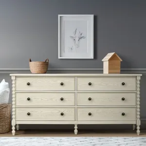 Beckett Large Dresser - Antique Cream