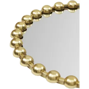 Madison Park Signature Marlowe 24X36 Arch Beaded Wall Mirror - Gold