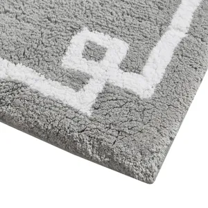 Evan Cotton Tufted Bath Rug 24x72 - Grey