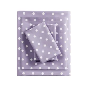 Mi Zone Polka Dot Printed 100% Cotton Sheet Set