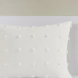 Urban Habitat Brooklyn Cotton Jacquard Comforter Set with Euro Shams and Throw Pillows