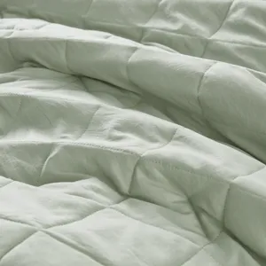 Comfort Spaces Hannah Diamond Quilted Ruffle Edge Comforter Set