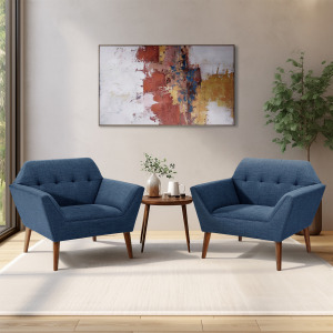 Newport Lounge Chair Set of 2 - Blue