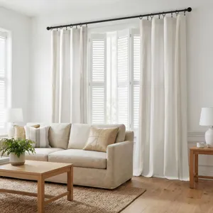 Harbor House Blue Morgan 2 window panels with 16 rings