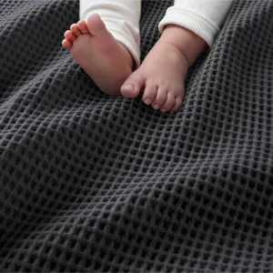 Madison Park Waffle Weave Cotton Blanket