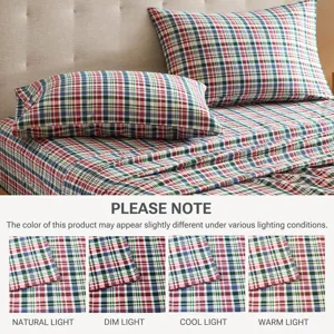 True North by Sleep Philosophy Cozy Cotton Flannel Printed Sheet Set