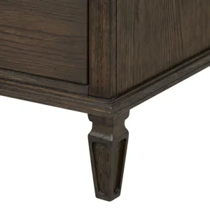 Victoria 4-drawer wood dresser (40\") - Antique Brown