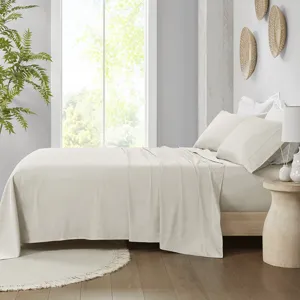 Madison Park 300 Thread Count 100% Organic Cotton Deep Pocket Sheet Set
