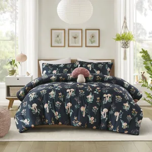 Intelligent Design Gwen Mushroom Garden Comforter Set