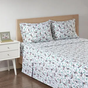 True North by Sleep Philosophy Cozy Cotton Flannel Printed Sheet Set