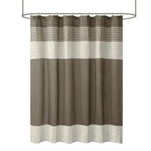Amherst Faux Silk Shower Curtain - Natural