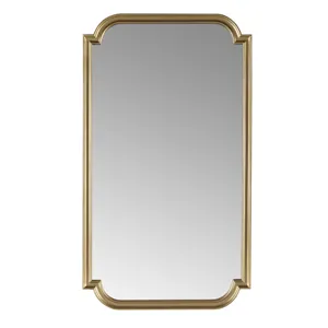 Adelaide Gold Scalloped Wood Wall Mirror - Gold