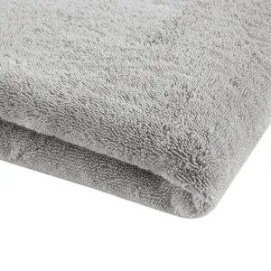 100% Cotton Bath Sheet 2 Piece Set - Grey