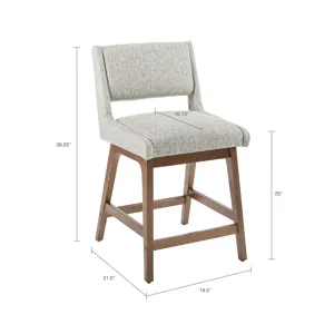 Boomerang Counter Stool - Light Grey