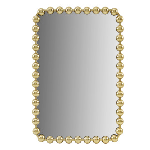 Madison Park Signature Marlowe 24X36 Rounded Rectangle Beaded Wall Mirror