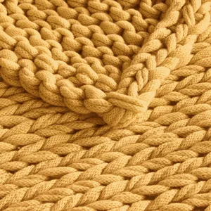 Madison Park Chunky Double Knit Handmade Throw Blanket