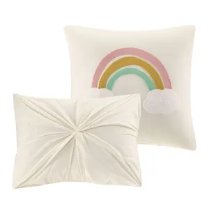 Urban Habitat Kids Callie Cotton Jacquard Pom Pom Comforter Set